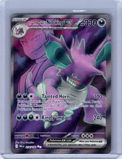 Pokemon TCG: Destined Rivals - Team Rocket's Nidoking ex (216/182) Full Art Holo - Image 1