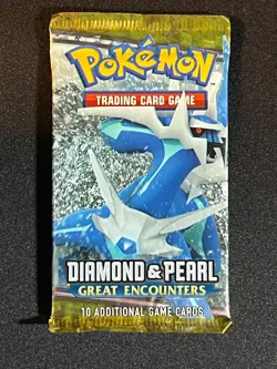 Pokemon TCG 2008 Diamond & Pearl GREAT ENCOUNTERS Sealed Booster Pack- Dialga - Image 1