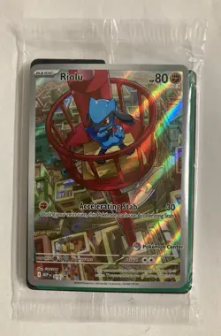 Riolu Pokemon Center Stamped 010 Mega Evolution ETB Promo - Sealed - Image 1