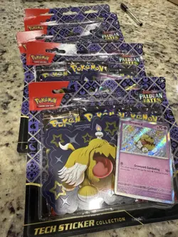 POKEMON TCG: Scarlet and Violet: PALDEAN Fates: TECH Sticker Collection - Image 1