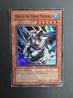 Yugioh! Mobius the Frost Monarch SOD-EN022 Super Rare Unlimited LP - Image 1