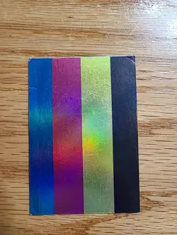 Yugioh Test Print Card Secret Rare Holo Vintage CMYK Misprint Error - Image 1