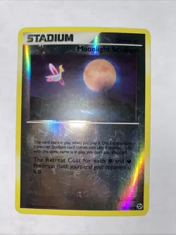 REVERSE HOLO Moonlight Stadium 100/106 Great Encounters Pokemon Card 2008 - Image 1