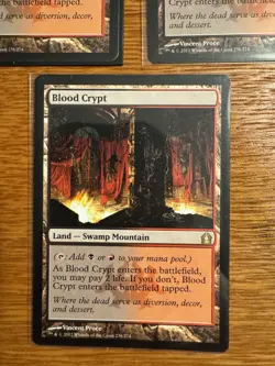 3X Magic: The Gathering Blood Crypt Return to Ravnica Land Rare Card NM - Image 4