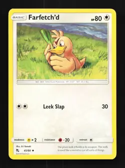 Farfetch'd 45/68 LP Hidden Fates English Pokemon Card TCG - Image 1