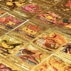 55Pcs Pokem Card Foil GOLD PACK CARDS TCG GX Vmax GX Card Charizard in Stock - Image 4