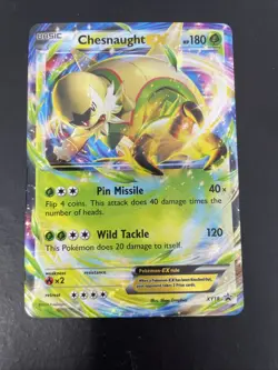 Chesnaught EX XY18 Holo Promo Pokemon Trading Card - Image 1