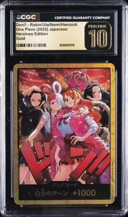 2025 ONE PIECE DON!! CARD ROBIN/UTA/NAMI/HANCOCK CGC 10 PRISTINE - Image 1