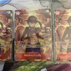 Set Of 3 Sealed Promo One Piece Card Treasure Booster Monkey.D.Luffy ST10-006 - Image 2
