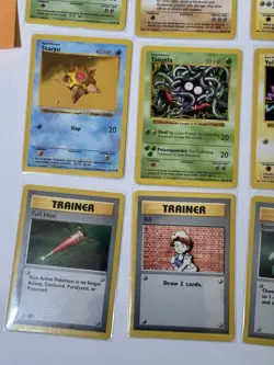 Base Set SHADOWLESS 30 Pokemon Card Lot Uncommon & Common Charmander Pikachu NM - Image 4