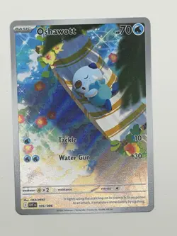 Pokemon TCG White Flare Oshawott Illustration Rare Card 105/086 - Image 2