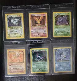 Pokemon Fossil & Team Rocket Vintage Holo Lot Of 6 Cards - Image 1