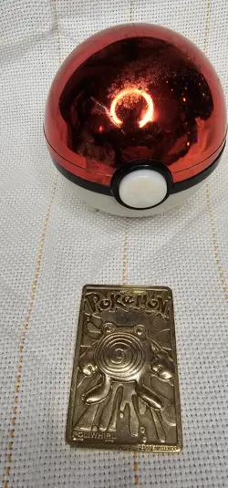 1999 Pokemon 23k Gold Plated Trading Card - Poliwhirl Limited Burger King - Image 1