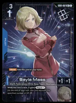 Sayla Mass (Store Tournament Winner Pack 01) R+ Gundam Promotional Cards GD01-08 - Image 1