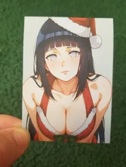 NARUTO DUAL-SIDED CHRISTMAS CUTIE CUSTOM WAIFU ANIME CARD - Image 1