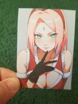 NARUTO DUAL-SIDED CHRISTMAS CUTIE CUSTOM WAIFU ANIME CARD - Image 3