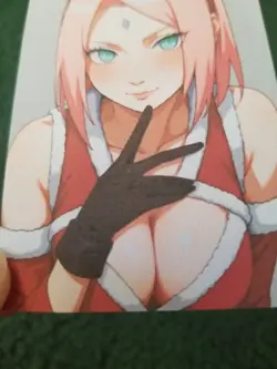 NARUTO DUAL-SIDED CHRISTMAS CUTIE CUSTOM WAIFU ANIME CARD - Image 4