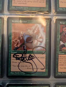 Magic the Gathering (MTG) Binder of Tempest, Stronghold, and Exodus + Autographs - Image 4