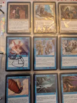 Magic the Gathering (MTG) Binder of Tempest, Stronghold, and Exodus + Autographs - Image 5