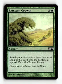 MTG | Rampant Growth | M10 | Foil | Moderately Played | English - Image 1