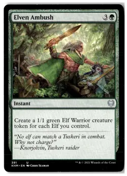 MTG Elven Ambush - Kaldheim Moderately Played English - Image 1