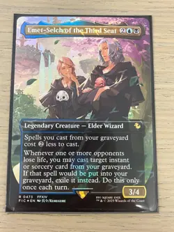 Emet-Selch of the Third Seat (Borderless) (Chocobo Track Foil) Commander: Final - Image 1