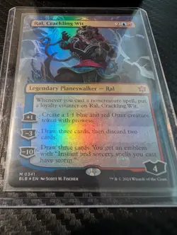 Ral, Crackling Wit (Borderless) Bloomburrow FOIL - Image 1