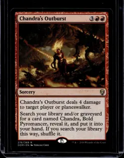 Chandra's Outburst - Planeswalker Deck Exclusive ~ Dominaria MTG Magic - Image 1