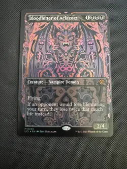 Magic The Gathering Bloodletter of Aclazotz #336 * (Borderless) FOIL Near Mint - Image 1