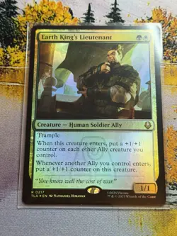 1x Earth King's Lieutenant NM Eng MTG - Avatar The Last Airbender Foil - Image 1