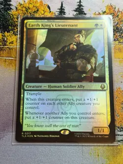 1x Earth King's Lieutenant NM Eng MTG - Avatar The Last Airbender Foil - Image 2