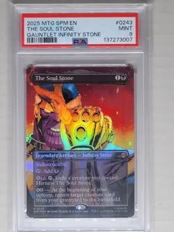 2025 Magic The Gather The Soul Stone Gauntlet Infinity Stone PSA 9 - Image 1