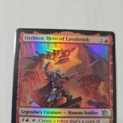 Orthion, Hero of Lavabrink -Foil Near Mint MTG March of the Machine - Image 3