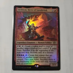 Orthion, Hero of Lavabrink -Foil Near Mint MTG March of the Machine - Image 4