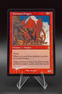 Covetous Dragon: 1999 Magic the Gathering - Urza's Destiny Foil - Image 1