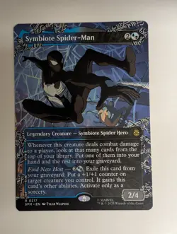 MTG - Symbiote Spider-Man - SPM - R - Borderless - 217 - Image 1