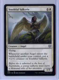 MtG KHM Youthful Valkyrie #382 Non - Foil - Image 1