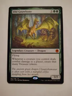 Old Gnawbone MTG NM Magic The Gathering Legendary Creature - Image 1