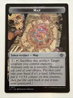 MTG The Lost Caverns of Ixalan Map/Merfolk Token 0017/0005 NM - Image 1