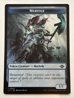 MTG The Lost Caverns of Ixalan Map/Merfolk Token 0017/0005 NM - Image 2