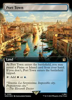 MTG Port Town - Surge Foil - Extended Art, Doctor Who, Lightly Played, English - Image 1