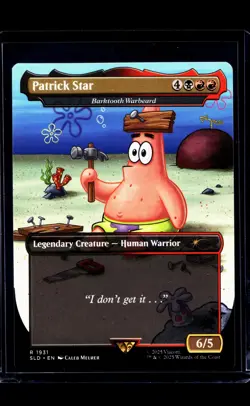 2025 MTG Magic the Gathering SLD Secret Lair Drop Sponge Bob #1931 Patrick Star - Image 1