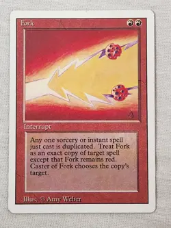 NM Fork Revised Mtg Magic the Gathering - Image 1