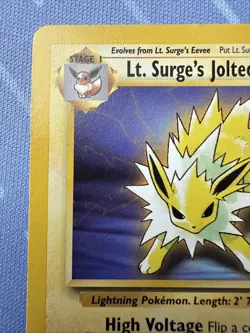 Lt. Surge's Jolteon 28/132 (Non-Holo) Gym Challenge VINTAGE Pokemon 2000 - Image 3
