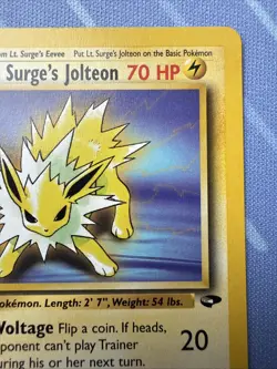 Lt. Surge's Jolteon 28/132 (Non-Holo) Gym Challenge VINTAGE Pokemon 2000 - Image 4