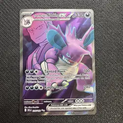 Pokemon TCG - Team Rocket's Nidoking ex 216/182 - Destined Rivals Full Art - NM - Image 1