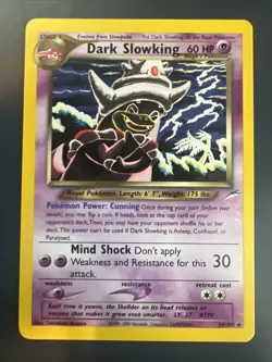 Pokemon TCG Dark Slowking Neo Destiny 20/105 NM - Image 1