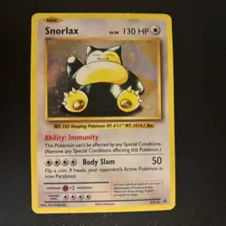 Pokemon TCG Snorlax XY179 Black Star Promo Rare Evolutions - MP - Image 1
