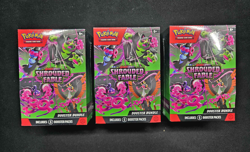 (Lot Of 3) Pokemon TCG Sealed Shrouded Fable Booster Bundles - 18 Packs total - Image 1