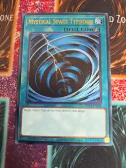Yu-Gi-Oh! Mystical Space Typhoon RA02-EN048 Ultimate Rare 1st Edition Near Mint - Image 1